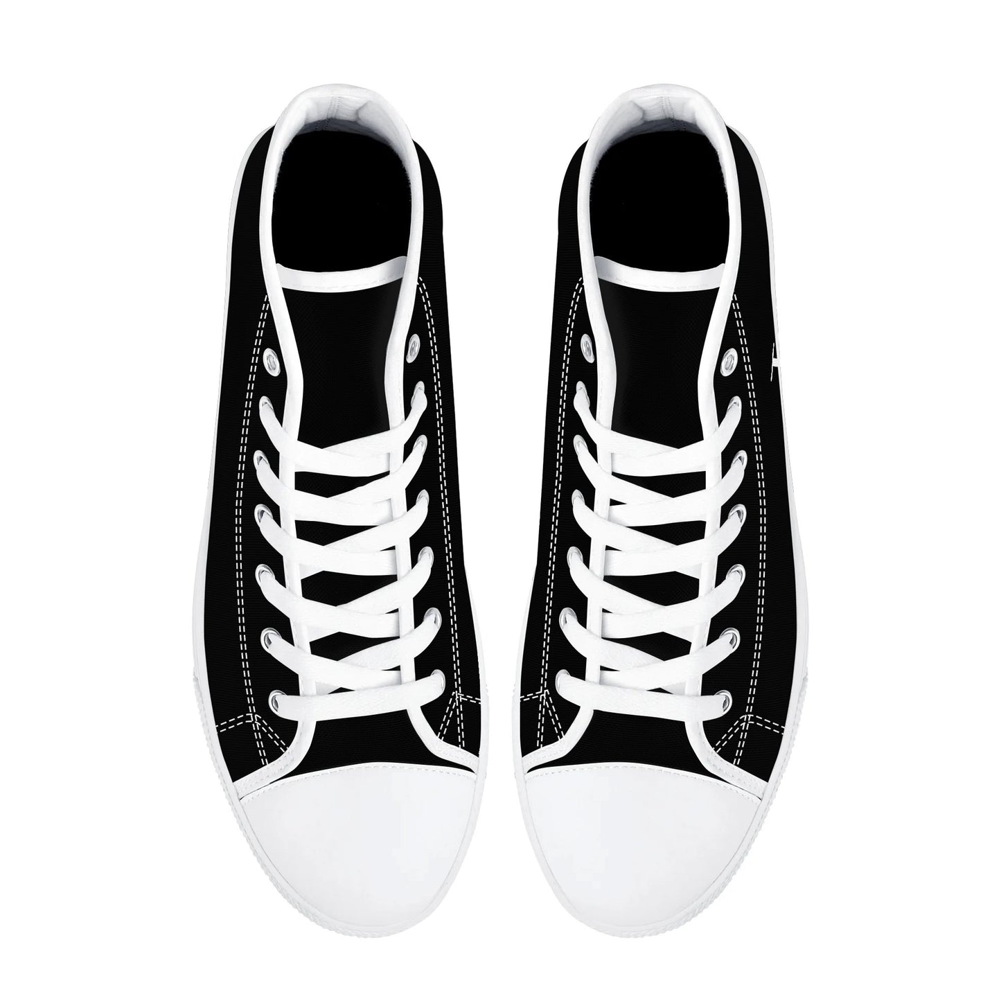 Mens High Top Canvas Shoes - Customized Tongue