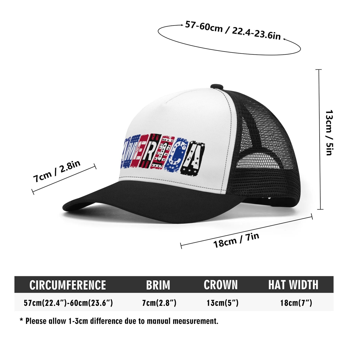 Front Printing Mesh Trucker Hats