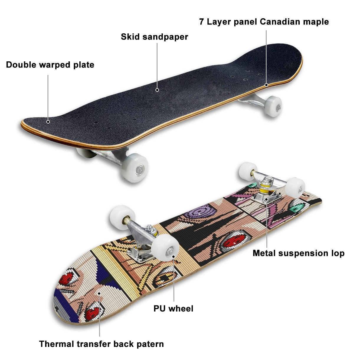 Complete Skateboard (Made in USA)