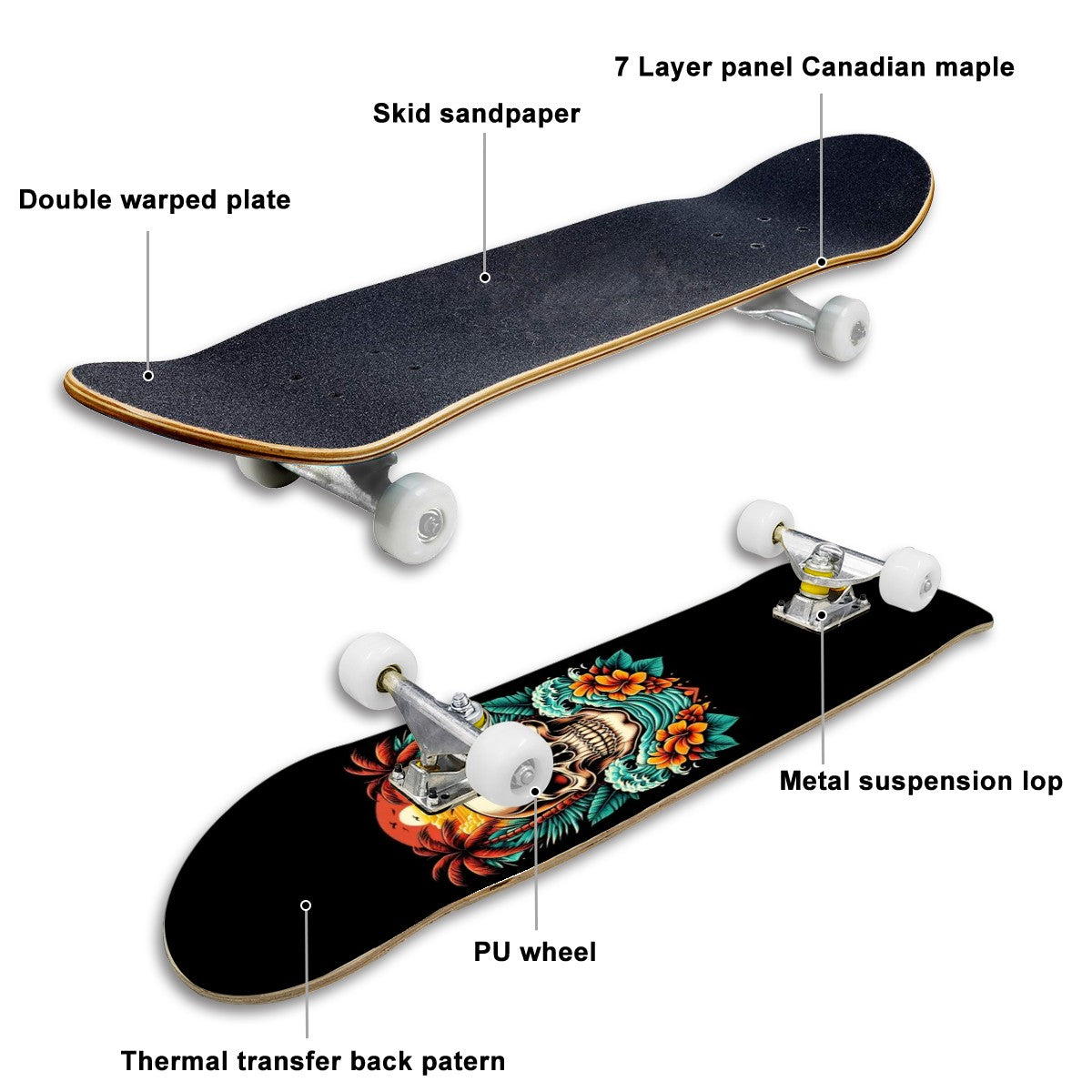 Complete Skateboard (Made in USA)