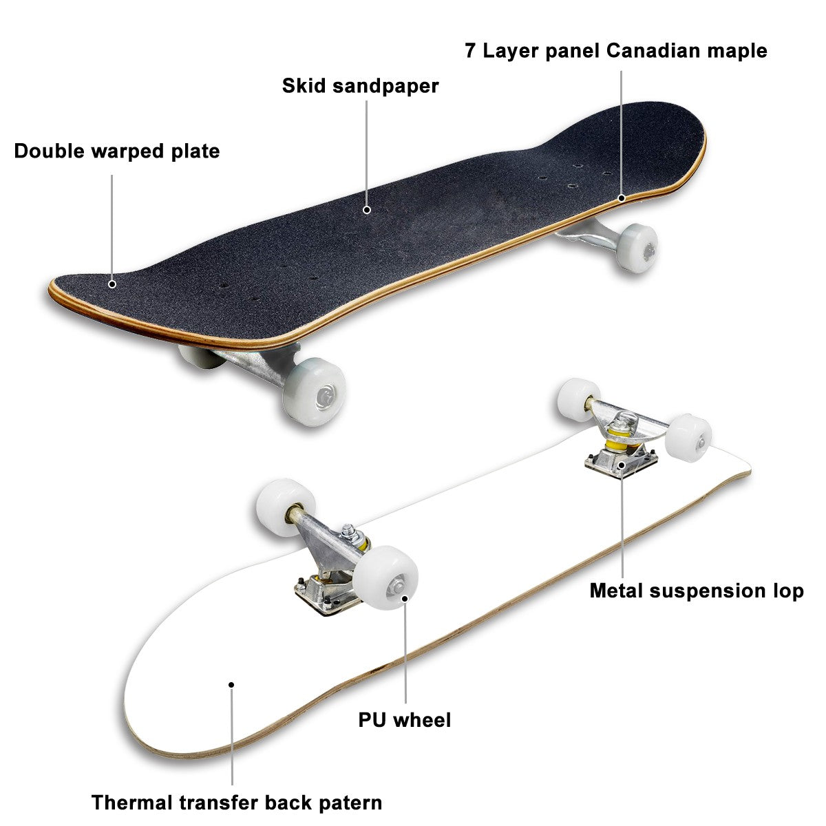 Complete Skateboard (Made in USA)