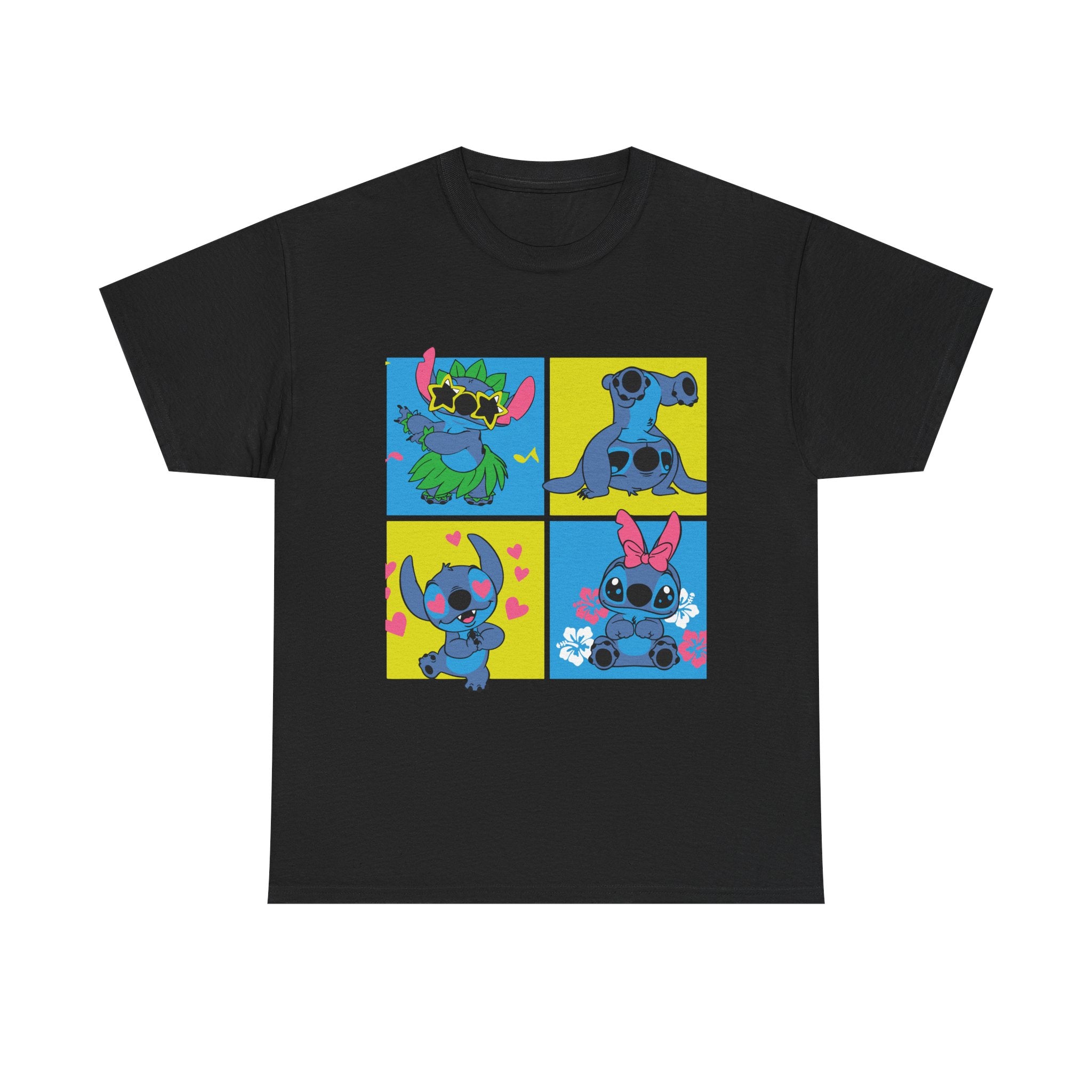 Playful Cartoon Character Tee - Unisex Heavy Cotton Shirt