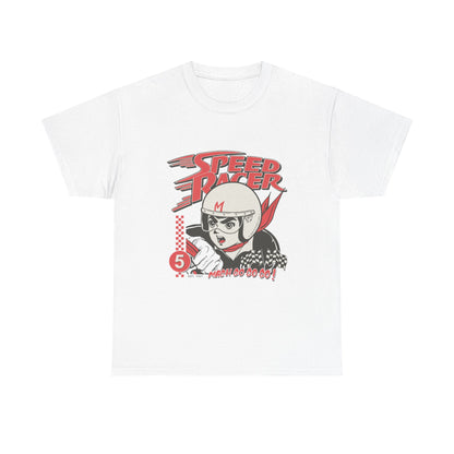 Speed Racer Unisex Heavy Cotton Tee - Retro Racer Graphic T-Shirt