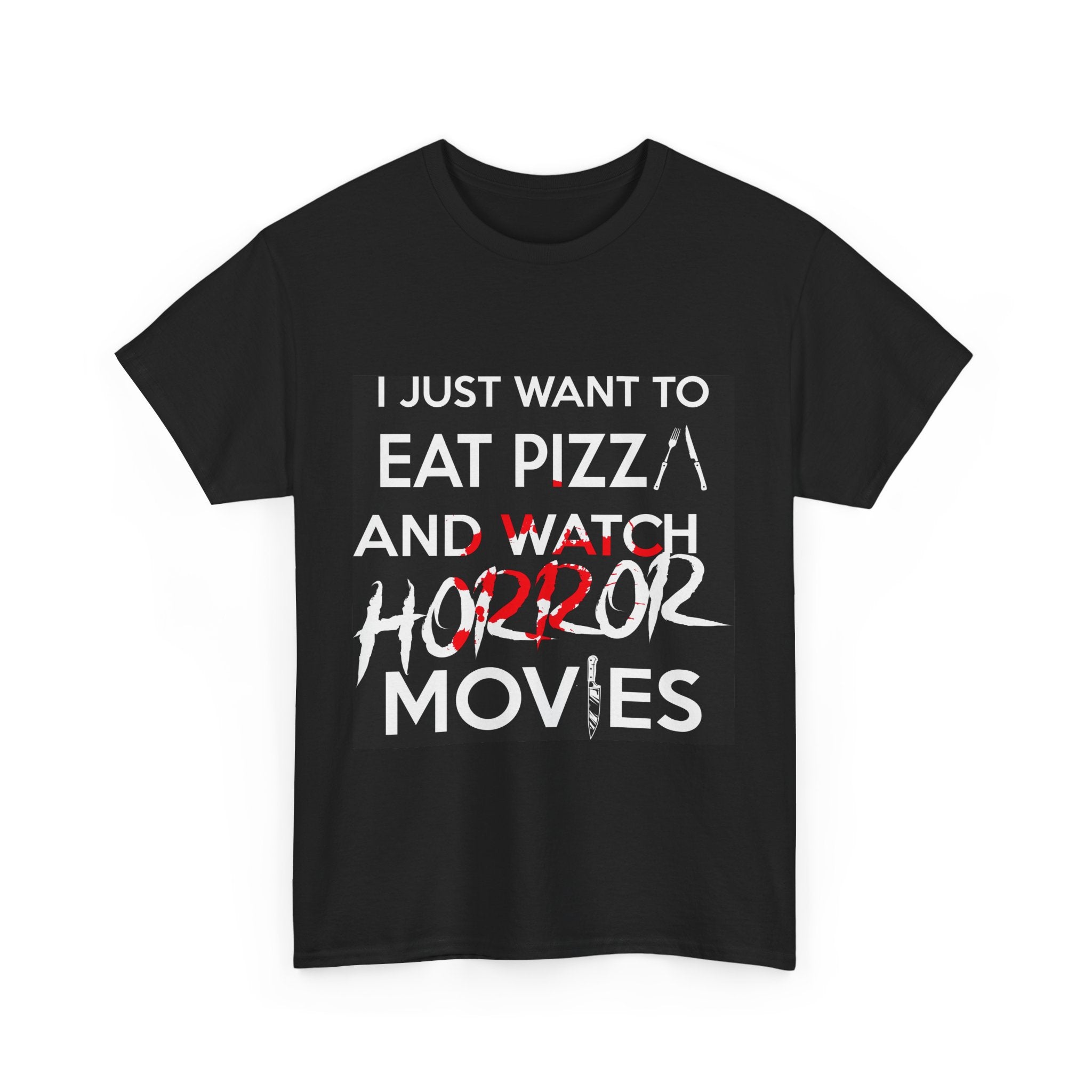 Horror Movies & Pizza Unisex Tee