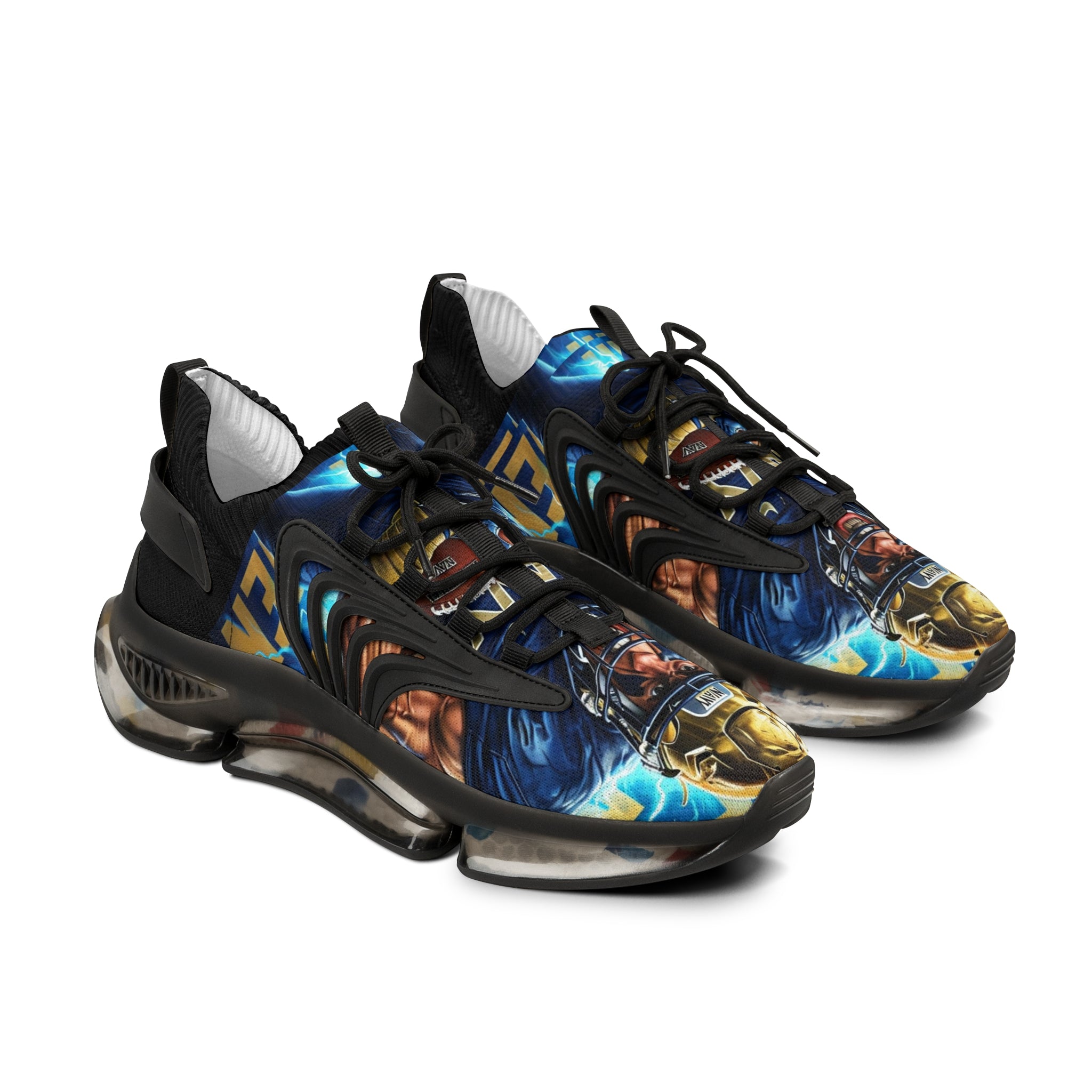 Navy Men's Mesh Sneakers