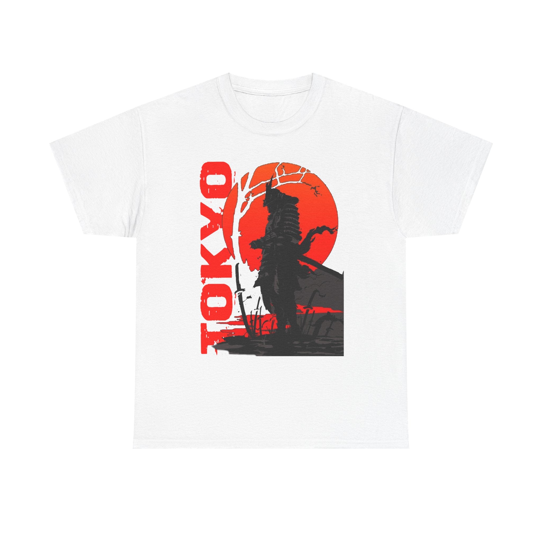 Tokyo Sunset Unisex Heavy Cotton Tee - Bold Graphic T-Shirt for Casual Wear