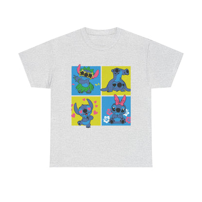 Playful Cartoon Character Tee - Unisex Heavy Cotton Shirt