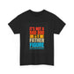 Father Figure Unisex Heavy Cotton Tee - Funny Dad Bod Graphic T-Shirt
