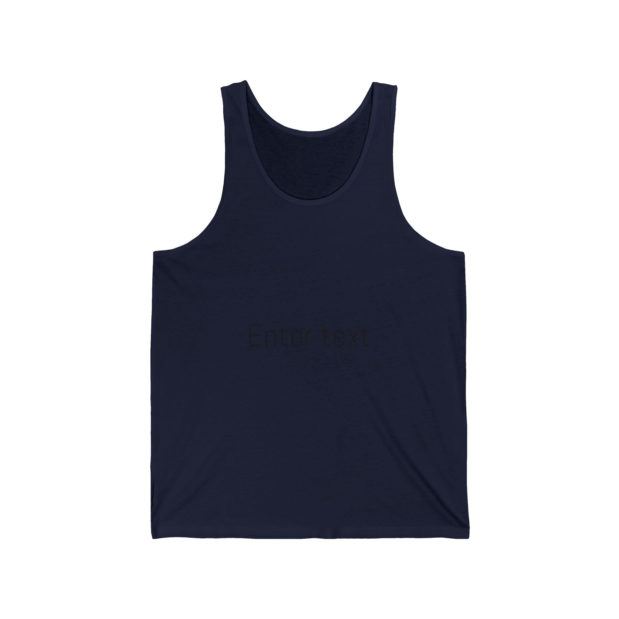Personalized Unisex Jersey Tank - Custom Text Design for Summer Vibes