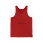 Personalized Unisex Jersey Tank - Custom Text Design for Summer Vibes