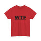WTF Running Unisex Heavy Cotton Tee - Perfect Gift for Runners & Fitness Enthusiasts