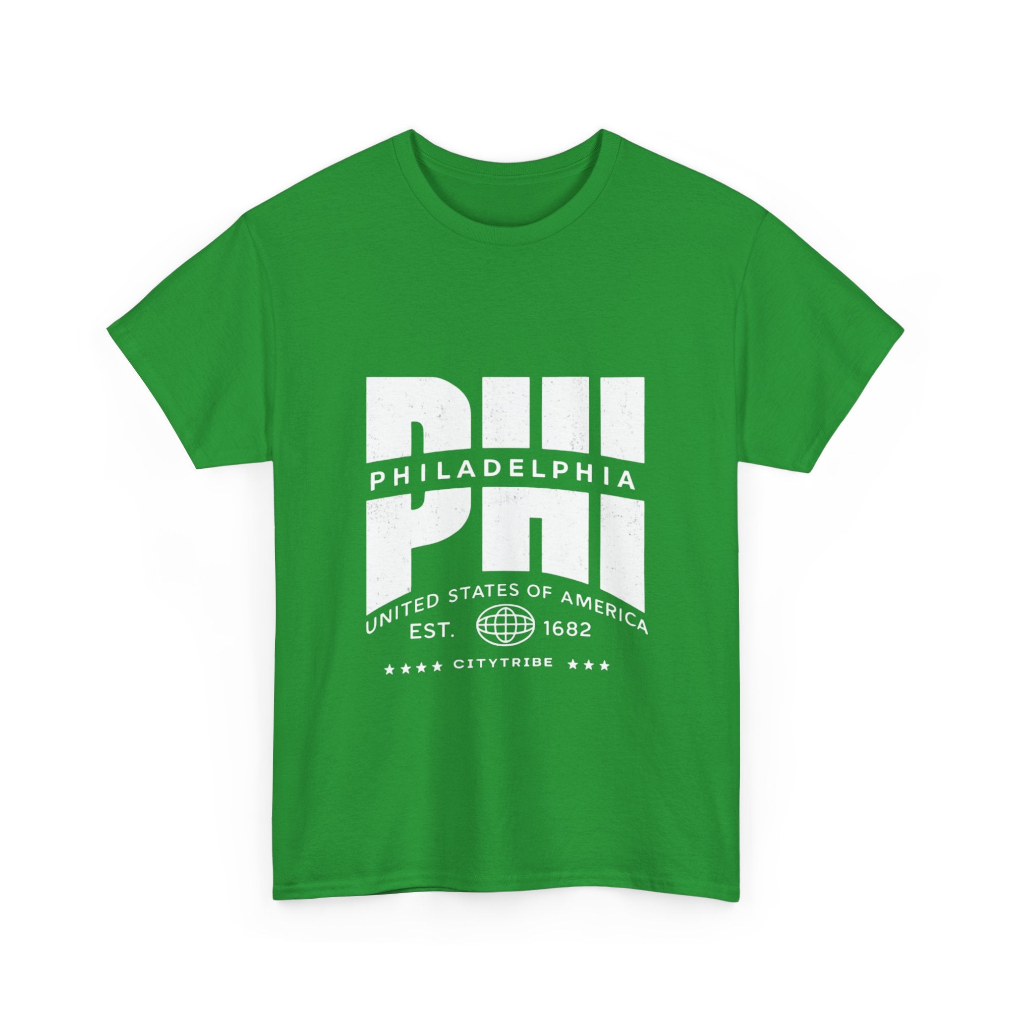 Philly  Unisex Heavy Cotton Tee - City Tribal Design for Casual Wear