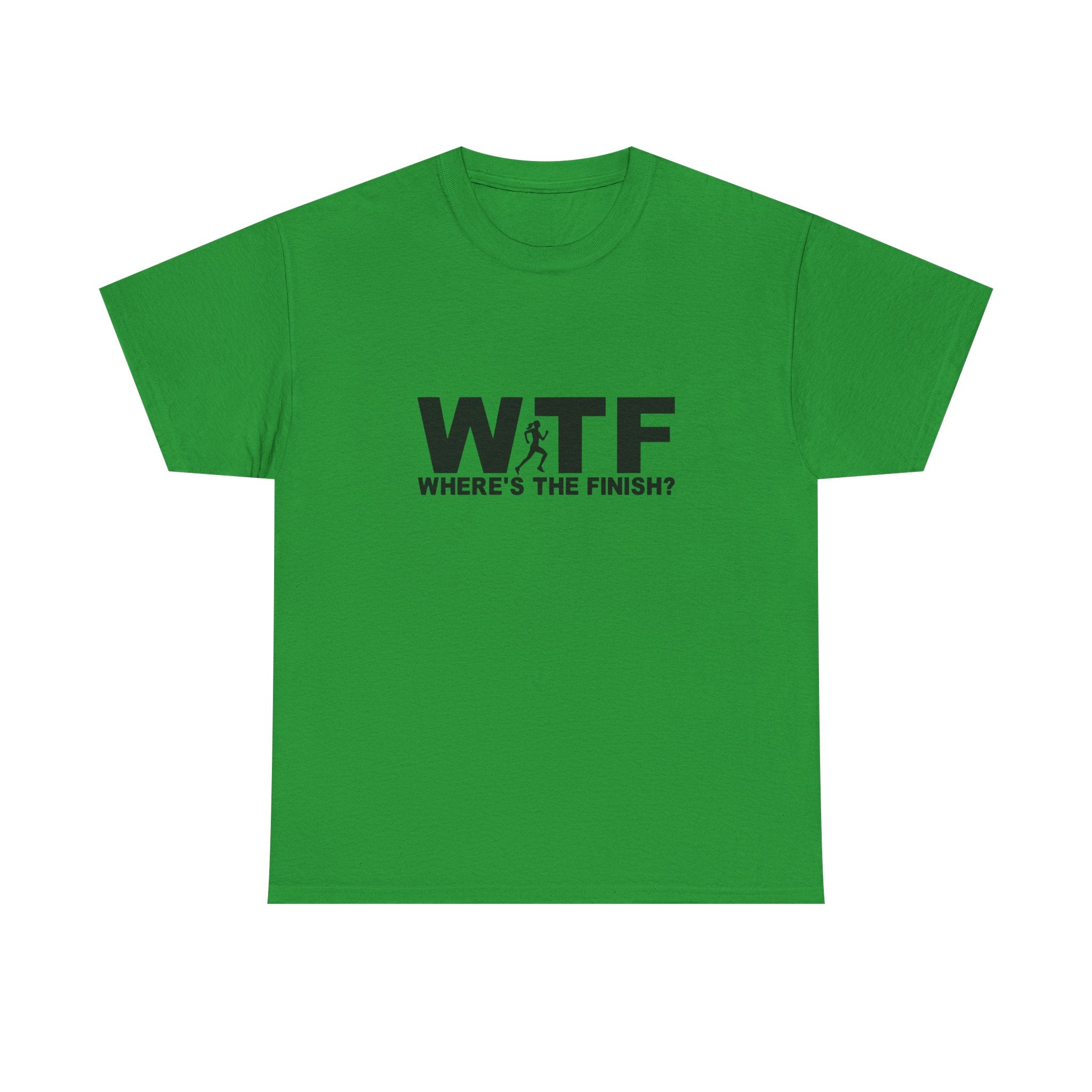 WTF Running Unisex Heavy Cotton Tee - Perfect Gift for Runners & Fitness Enthusiasts