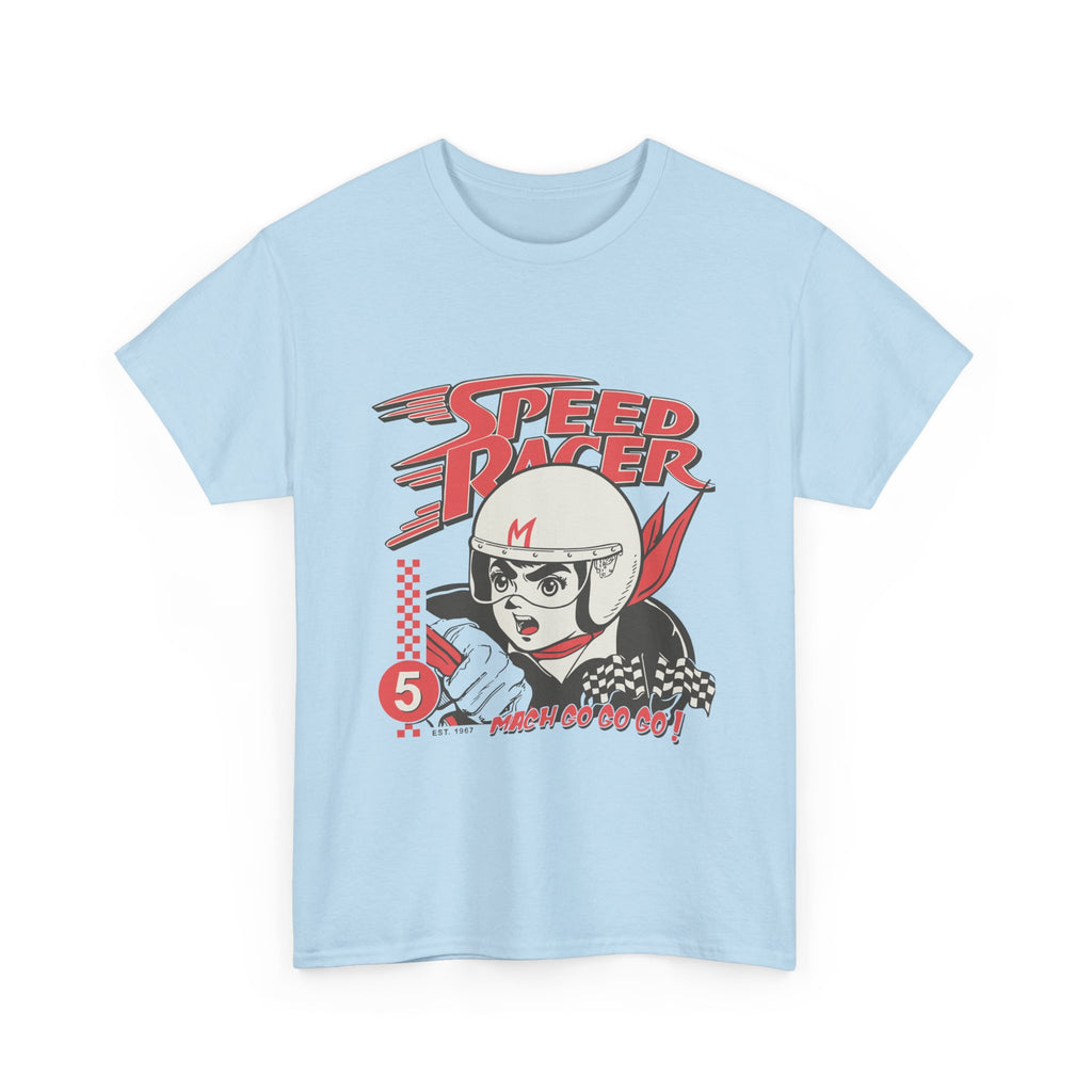Speed Racer Unisex Heavy Cotton Tee - Retro Racer Graphic T-Shirt