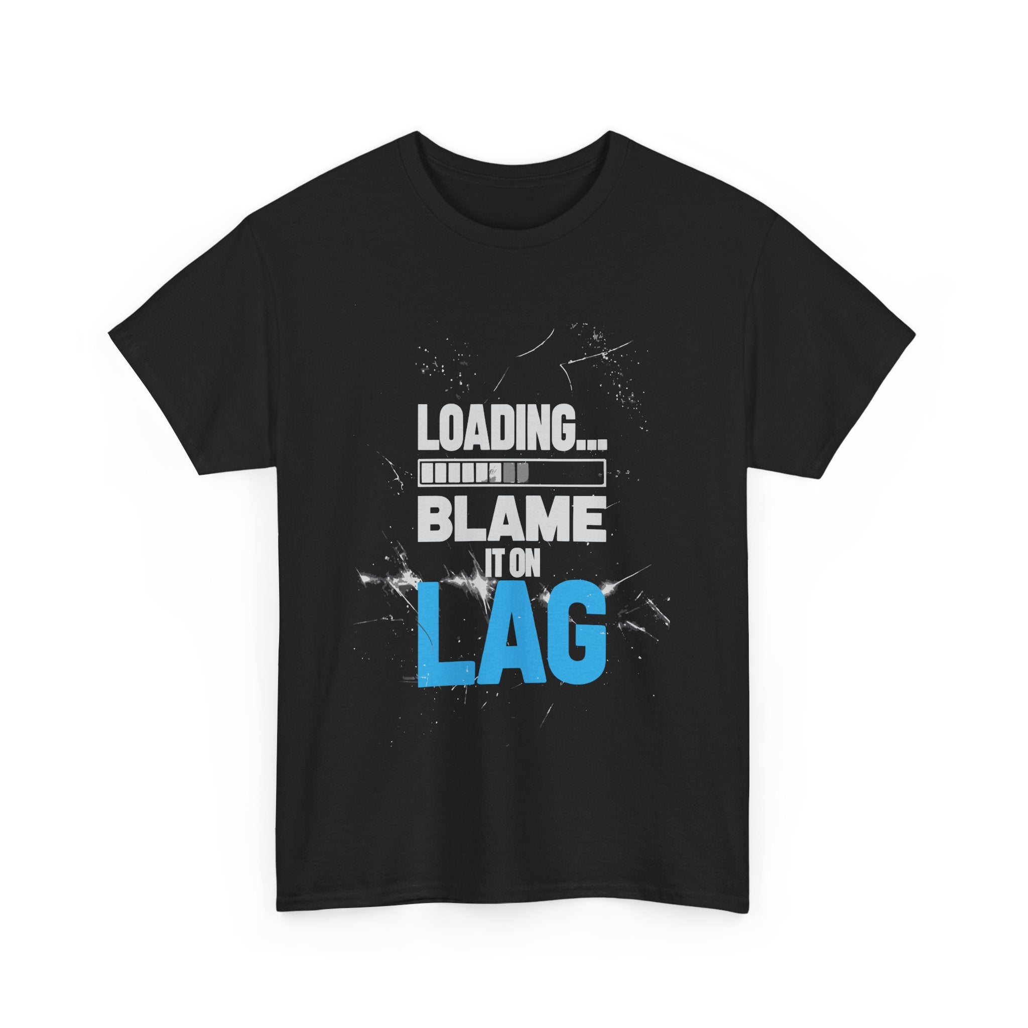 Gaming Vibes Unisex Heavy Cotton Tee - 'Loading... Blame It on Lag'