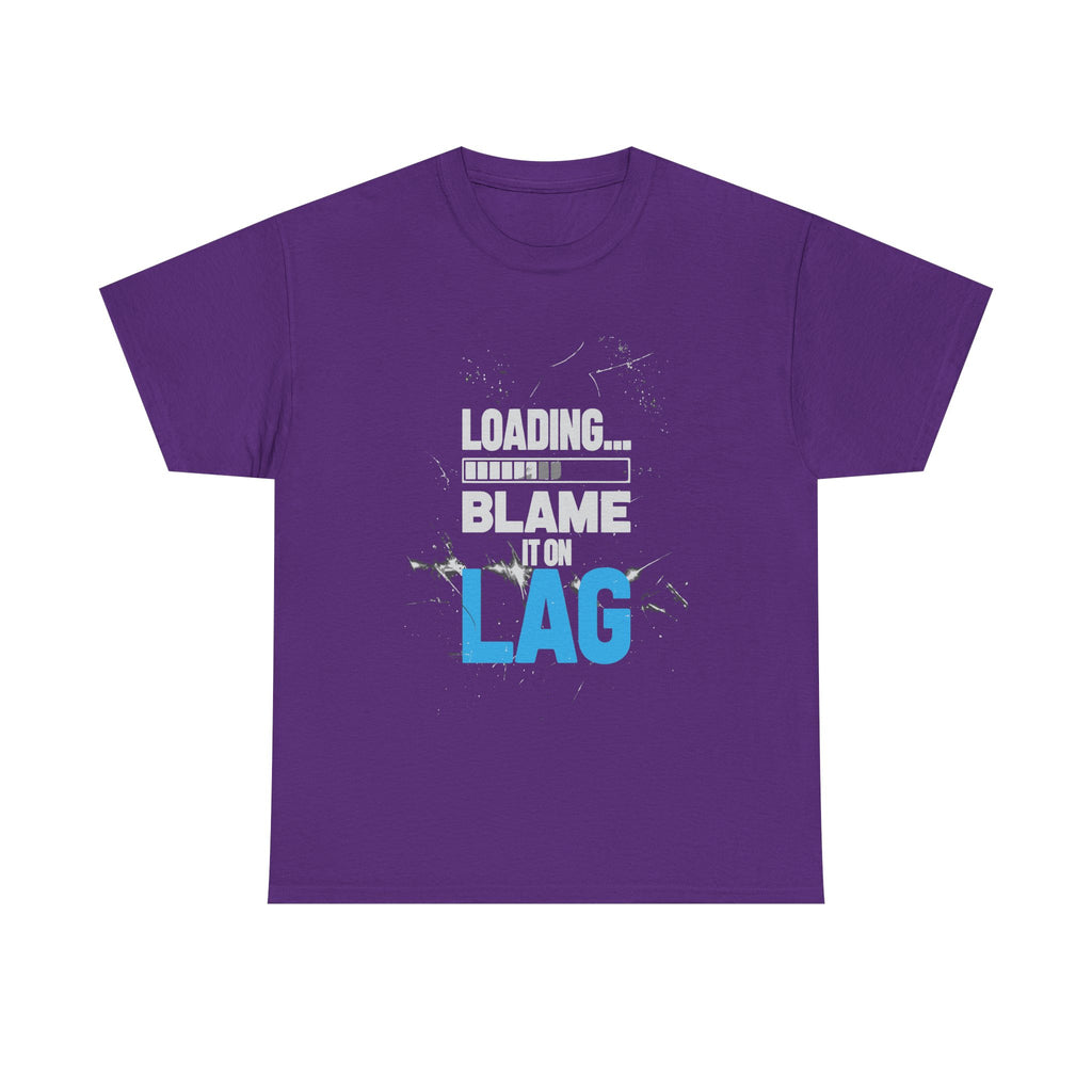 Gaming Vibes Unisex Heavy Cotton Tee - 'Loading... Blame It on Lag'