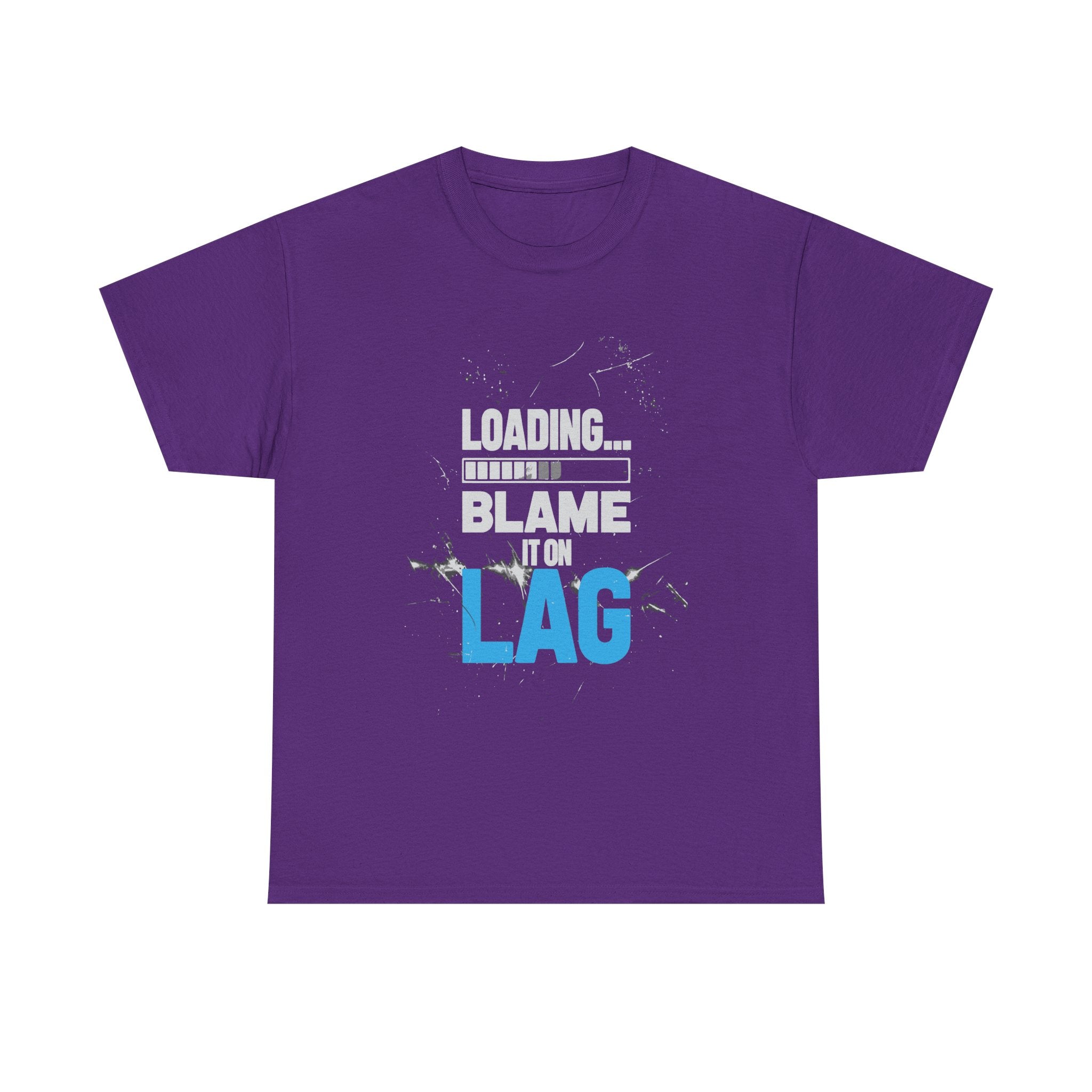 Gaming Vibes Unisex Heavy Cotton Tee - 'Loading... Blame It on Lag'