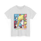 Retro Anime Graphic Tee - Sailor Moon Inspired Unisex Heavy Cotton T-Shirt