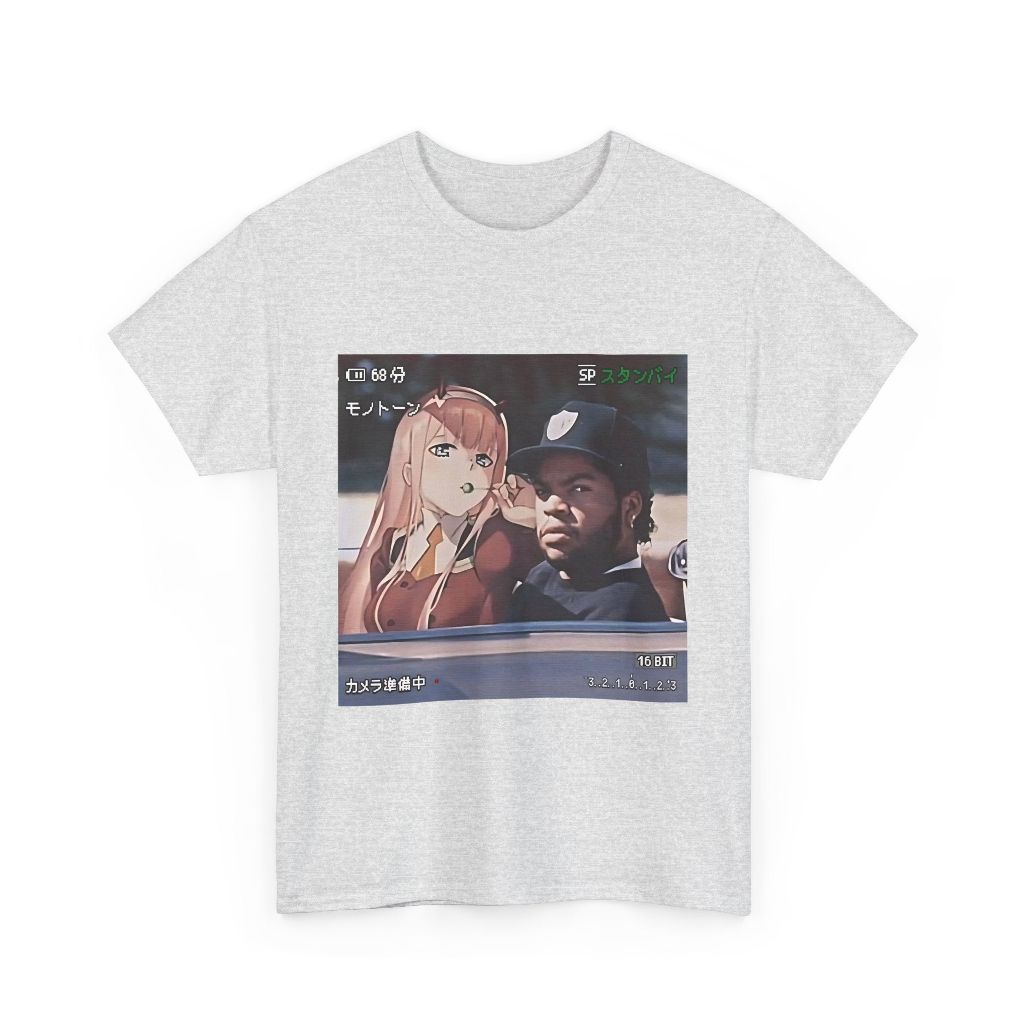Retro Aesthetic Unisex Heavy Cotton Tee | Vintage Anime Design | Casual Wear