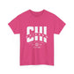 Chicago Unisex Heavy Cotton Tee - City Tribal Design for Casual Wear