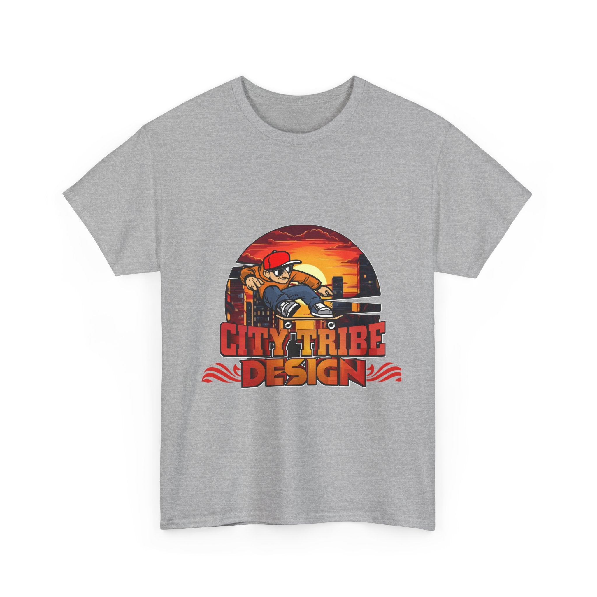 City Tribe Unisex Heavy Cotton Tee - Street Style Graphic T-Shirt