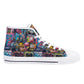 Mens High Top Canvas Shoes - Customized Tongue
