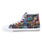 Mens High Top Canvas Shoes - Customized Tongue