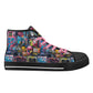 Mens High Top Canvas Shoes - Customized Tongue