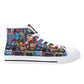 Mens High Top Canvas Shoes - Customized Tongue