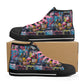 Mens High Top Canvas Shoes - Customized Tongue