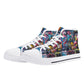 Mens High Top Canvas Shoes - Customized Tongue