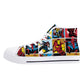 Mens High Top Canvas Shoes - Customized Tongue
