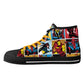 Mens High Top Canvas Shoes - Customized Tongue
