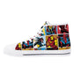 Mens High Top Canvas Shoes - Customized Tongue