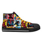 Mens High Top Canvas Shoes - Customized Tongue