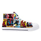 Mens High Top Canvas Shoes - Customized Tongue