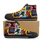Mens High Top Canvas Shoes - Customized Tongue