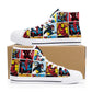 Mens High Top Canvas Shoes - Customized Tongue