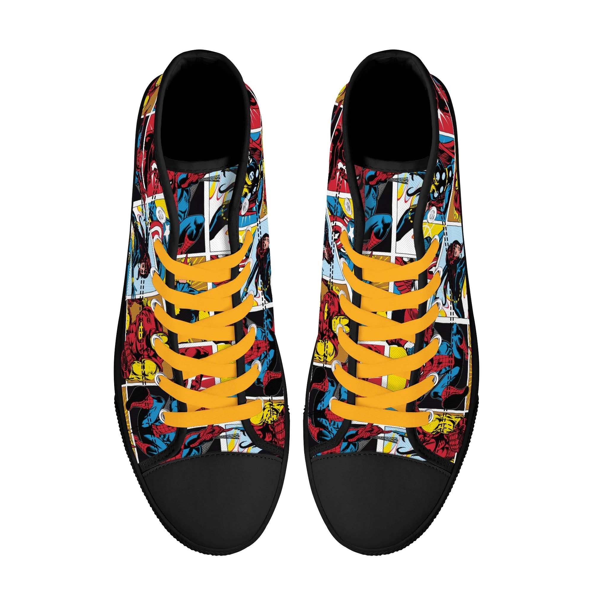 Mens High Top Canvas Shoes - Customized Tongue