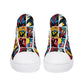 Mens High Top Canvas Shoes - Customized Tongue