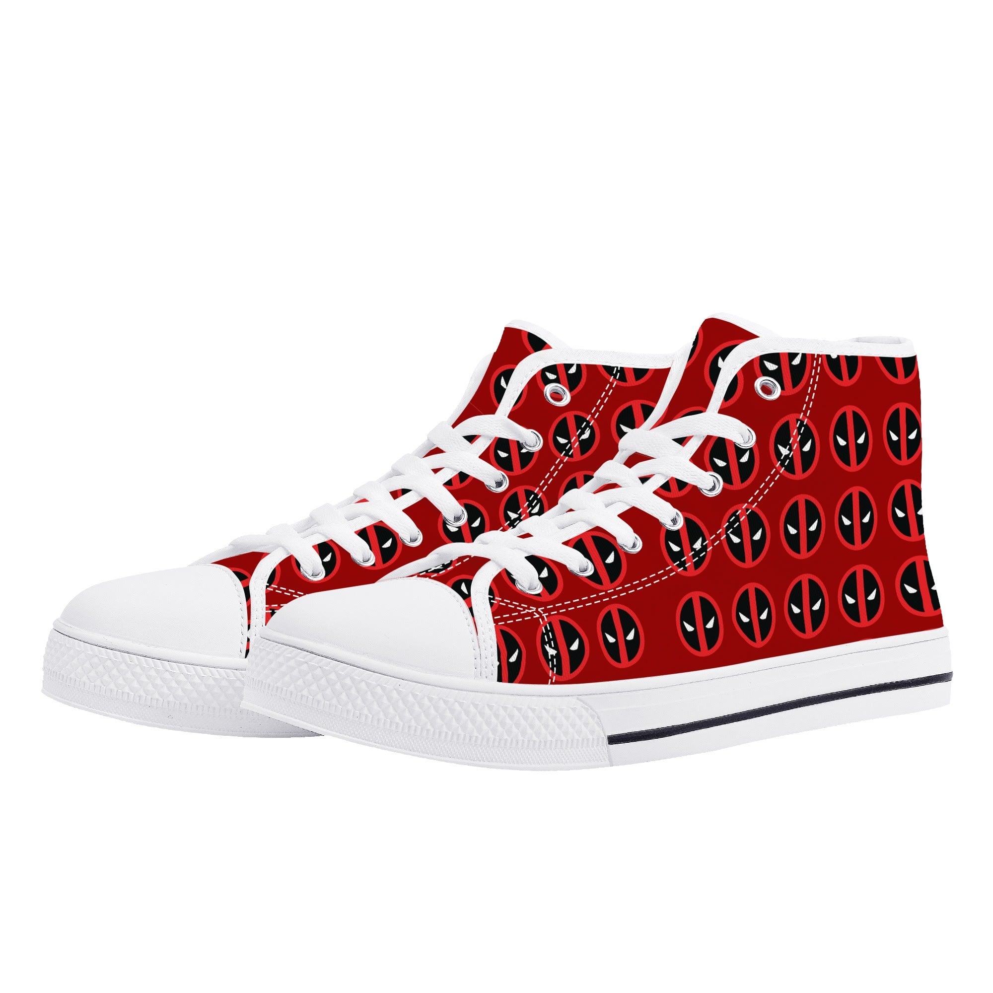 Mens High Top Canvas Shoes - Customized Tongue
