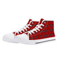 Mens High Top Canvas Shoes - Customized Tongue