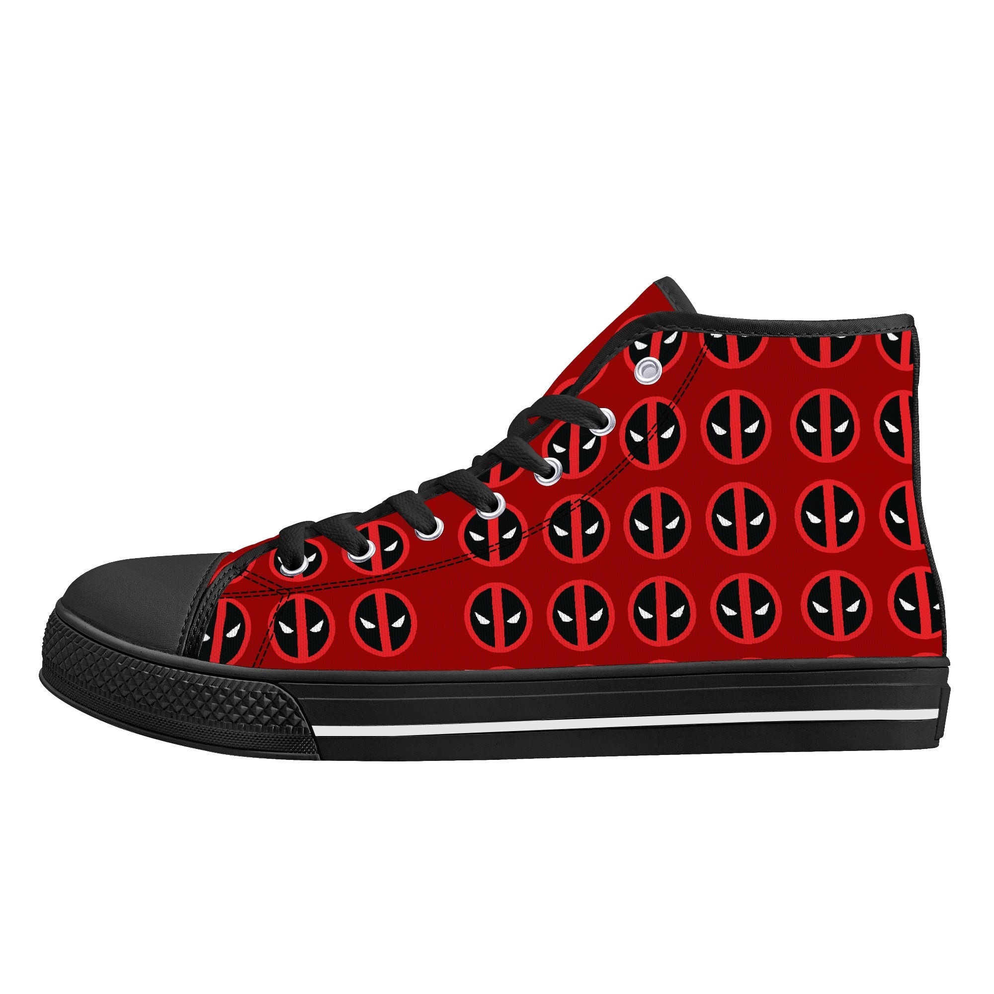 Mens High Top Canvas Shoes - Customized Tongue