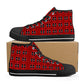Mens High Top Canvas Shoes - Customized Tongue