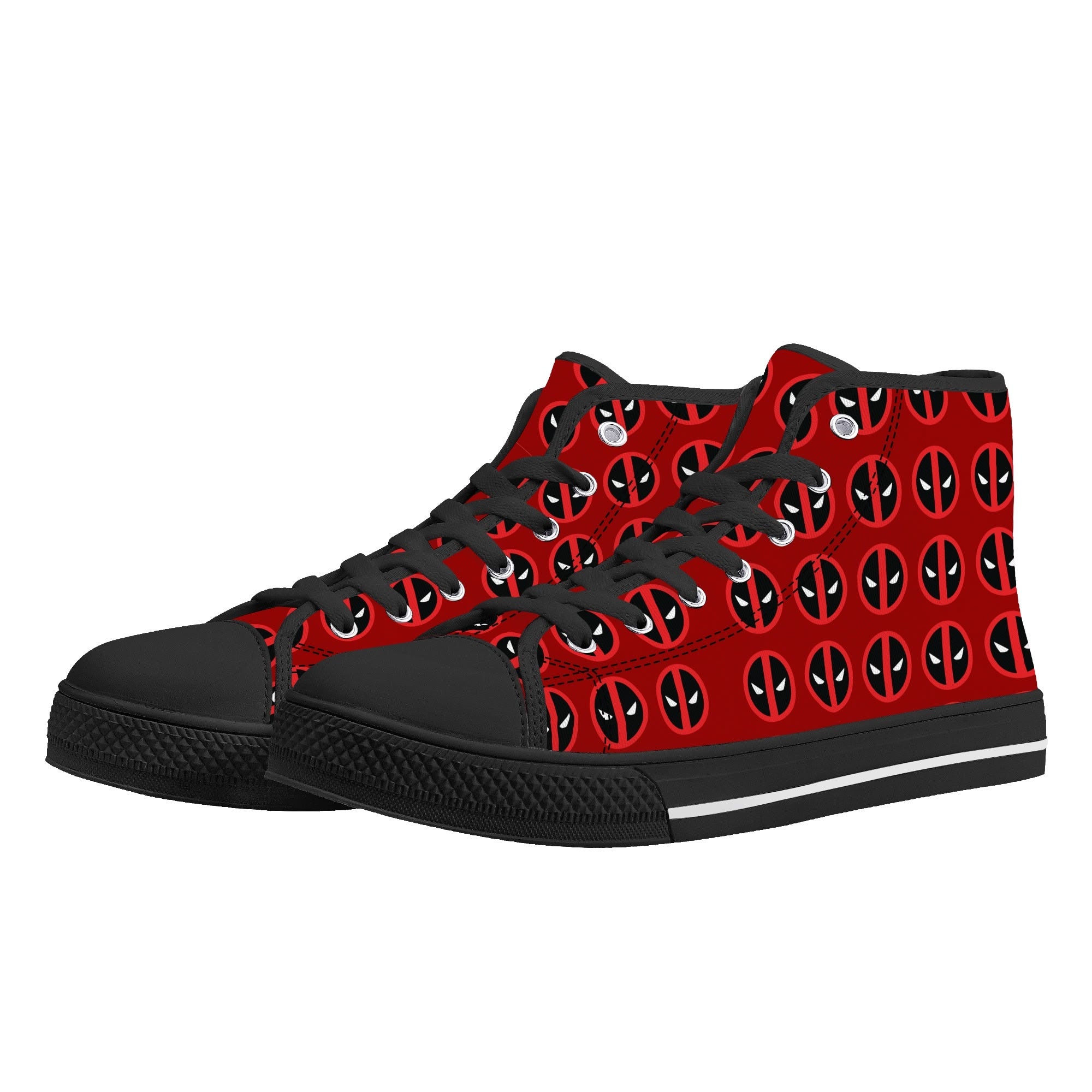 Mens High Top Canvas Shoes - Customized Tongue