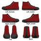 Mens High Top Canvas Shoes - Customized Tongue