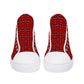 Mens High Top Canvas Shoes - Customized Tongue