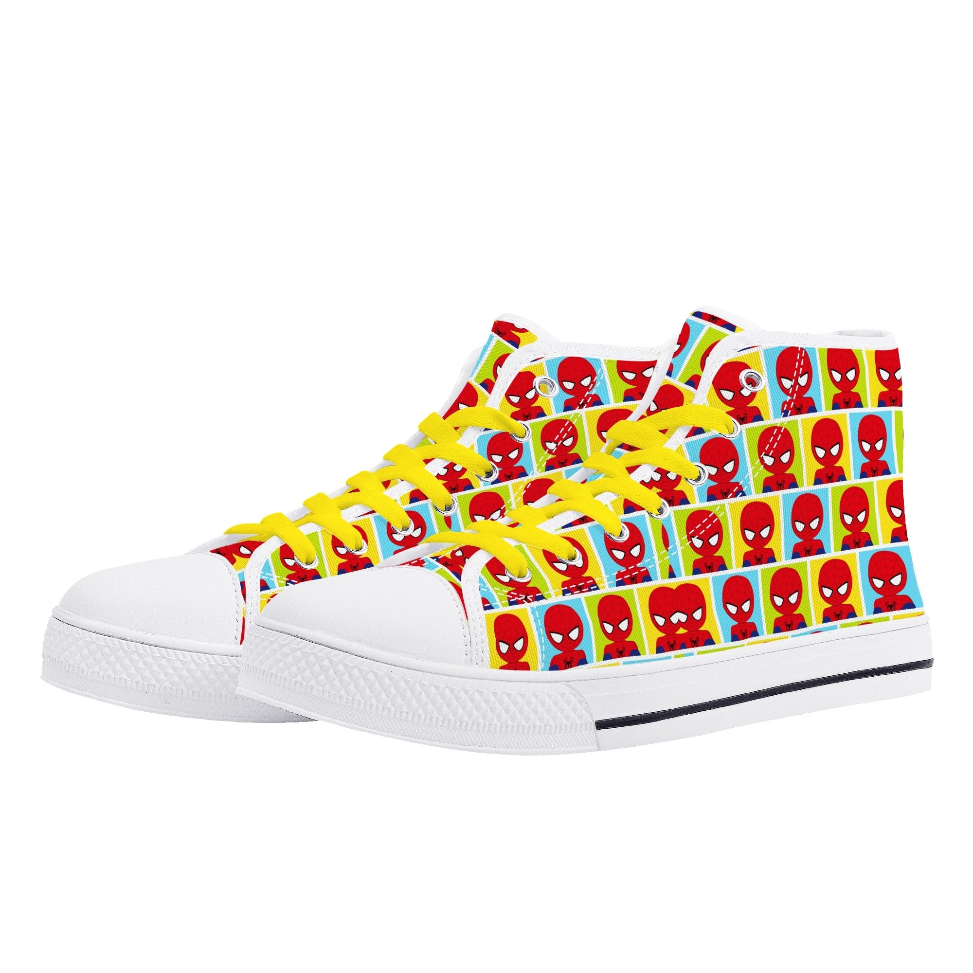 Mens High Top Canvas Shoes - Customized Tongue