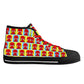 Mens High Top Canvas Shoes - Customized Tongue