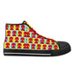Mens High Top Canvas Shoes - Customized Tongue